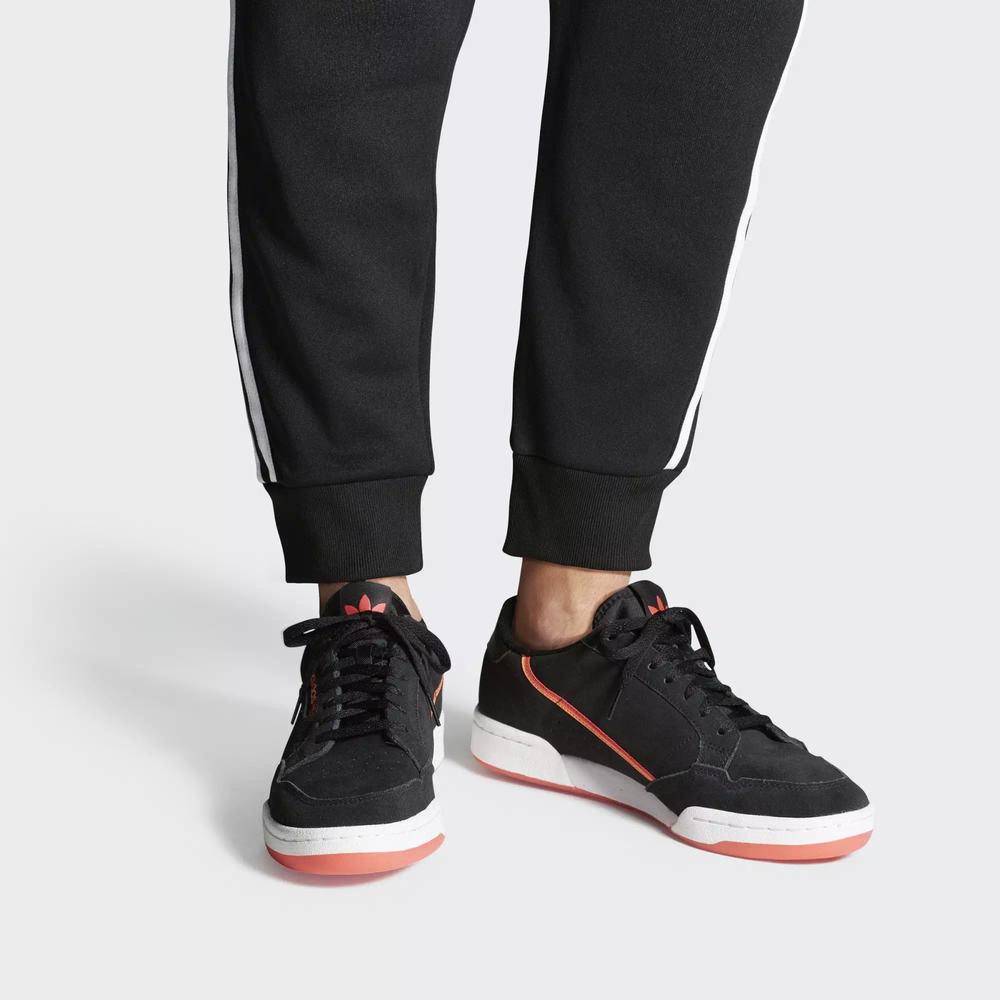 Adidas Continental 80 Tenis Negros Para Hombre (MX-23106)